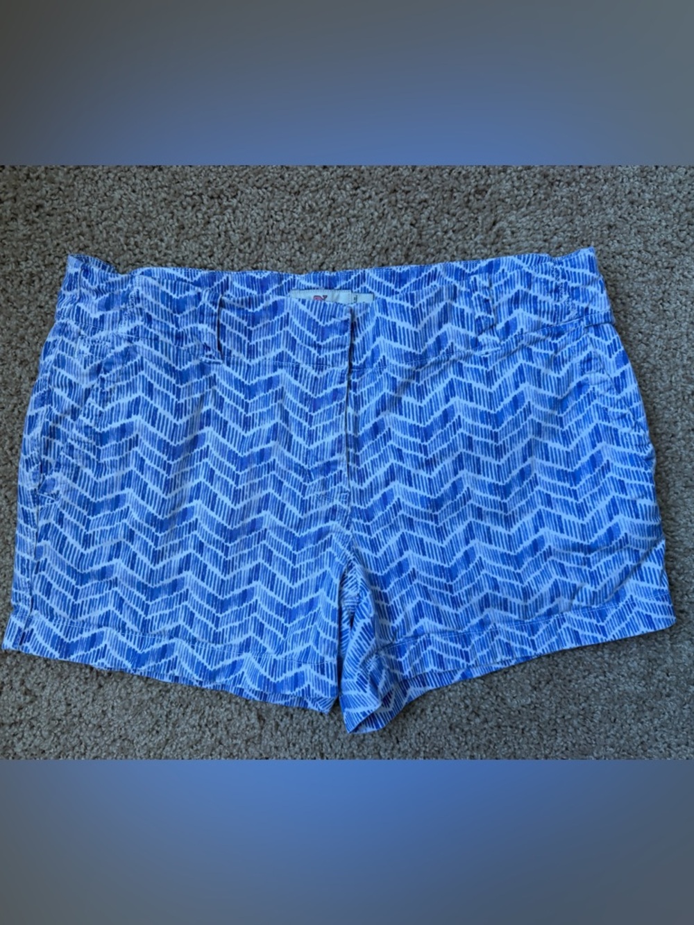 Vineyard Vines Blue and White Patterned Women’s Shorts
